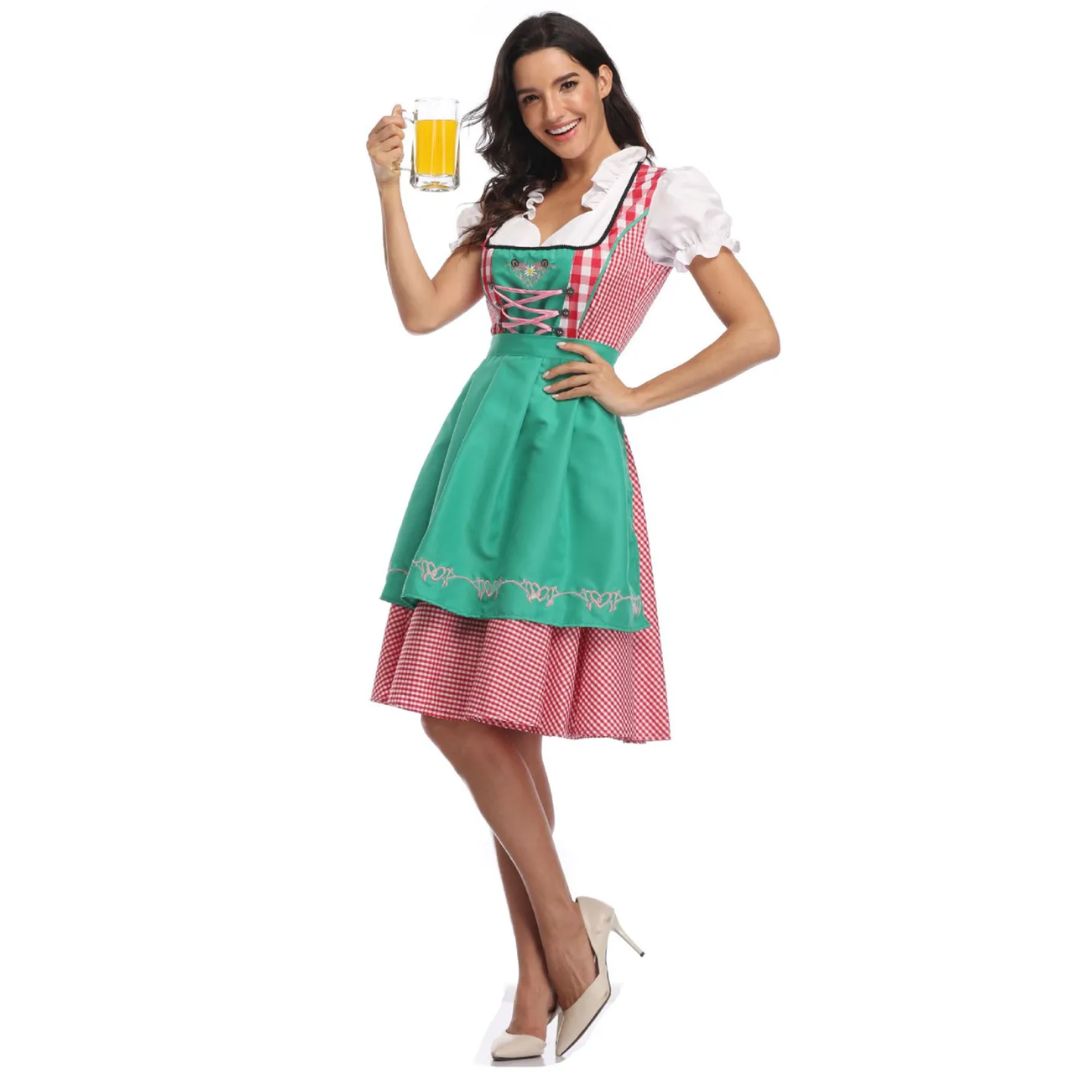 Klassisches Dirndlkleid mit Schürze – perfekt fürs Oktoberfest