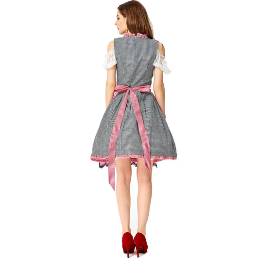 Verspieltes Dirndlkleid mit rosa Schürze – ideal fürs Oktoberfest