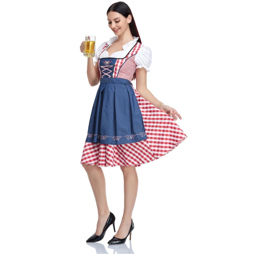 Klassisches Dirndlkleid mit Schürze – perfekt fürs Oktoberfest