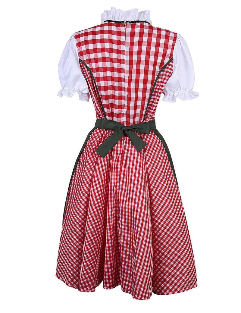 Traditionelles Dirndl mit Schürze für Damen – Perfekt für das Oktoberfest