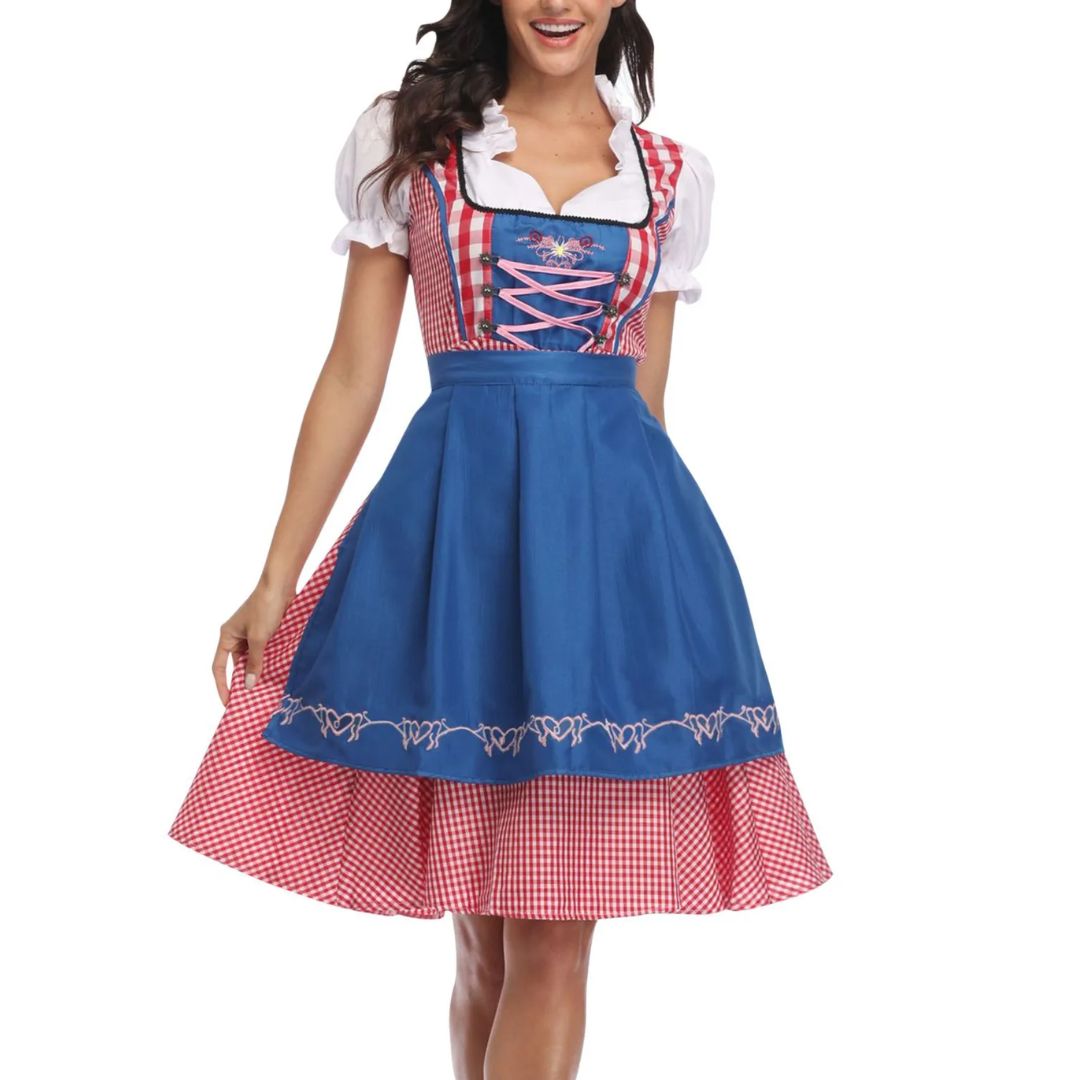 Klassisches Dirndlkleid mit Schürze – perfekt fürs Oktoberfest