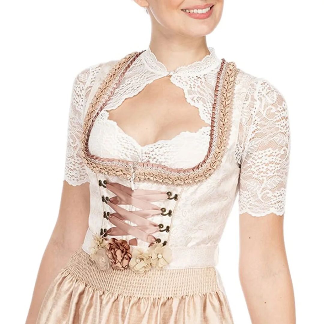 Spitzenbluse für Damen im Trachtenstil – perfekt fürs Oktoberfest