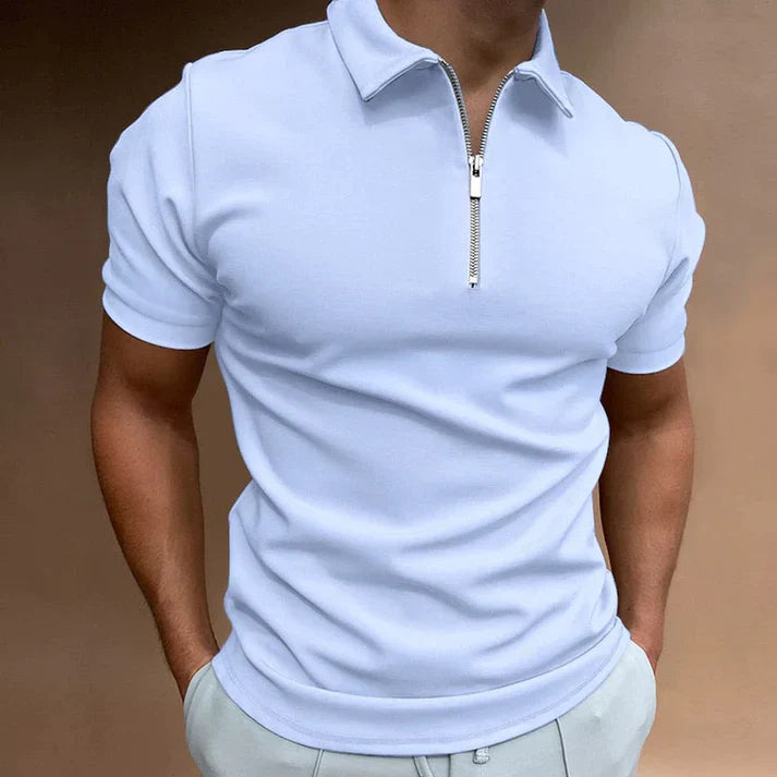 Herren Polo Shirt mit Reißverschluss