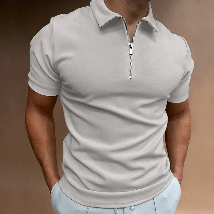 Herren Polo Shirt mit Reißverschluss