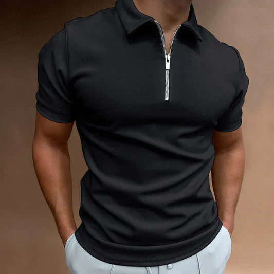 Herren Polo Shirt mit Reißverschluss