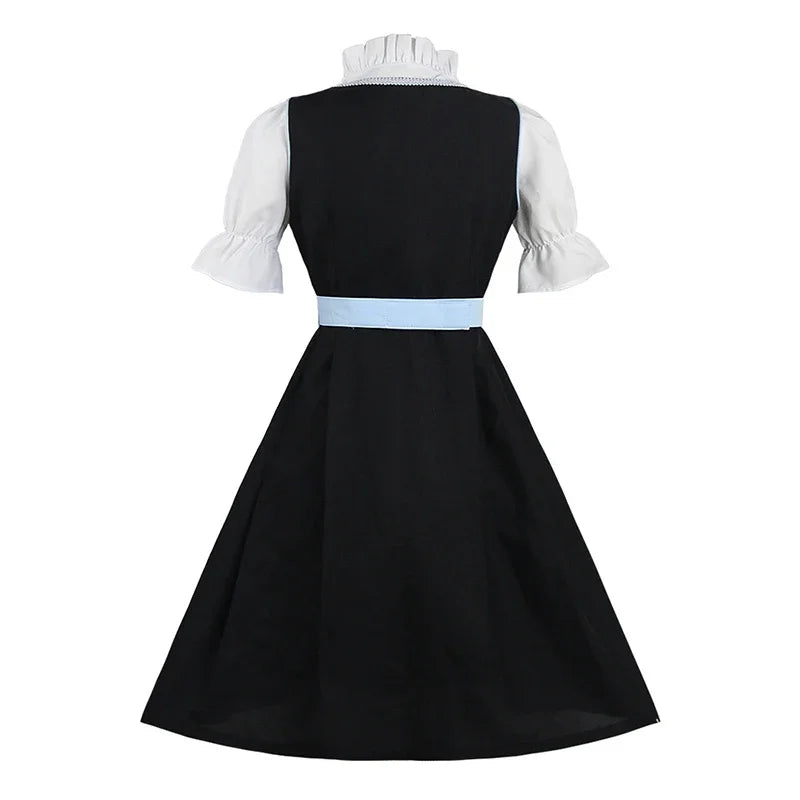 Traditionelles Dirndlkleid mit Schürze in Blau – ideal fürs Oktoberfest
