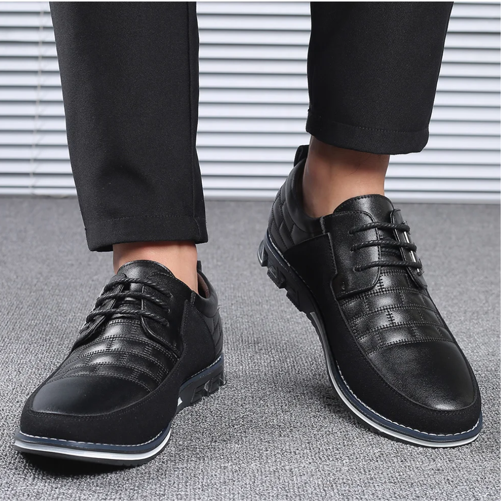 Herren Lederschuhe mit hochwertiger orthopädischer Unterstützung