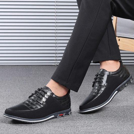 Herren Lederschuhe mit hochwertiger orthopädischer Unterstützung