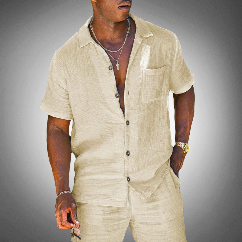 Zweiteiliges Herren Set aus Leinen – Stilvoller Sommer-Look