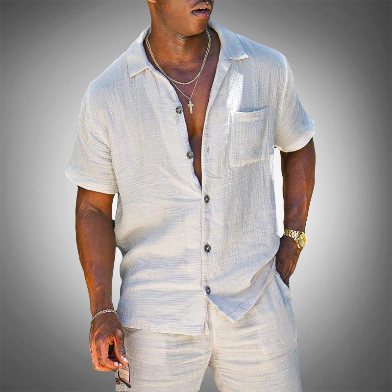 Zweiteiliges Herren Set aus Leinen – Stilvoller Sommer-Look