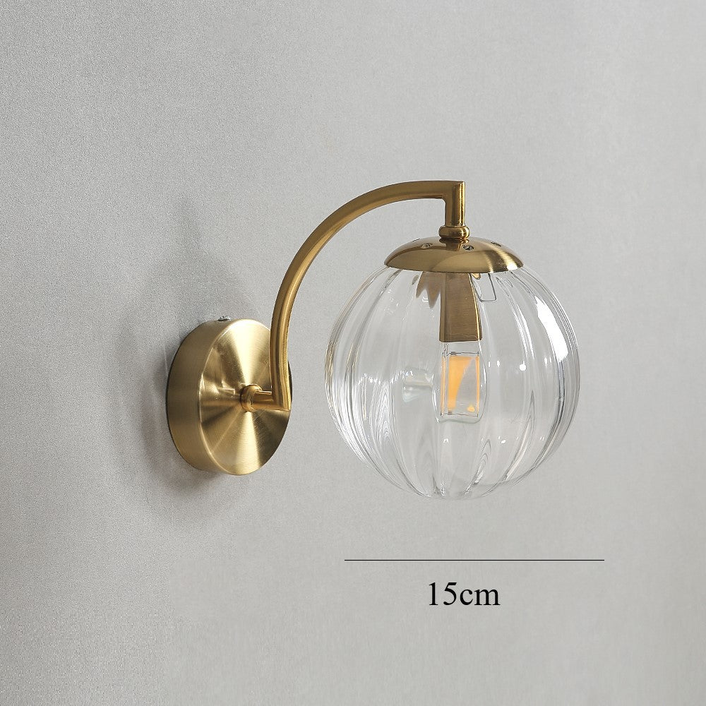 Farbige Wassermelonglaswandlampe