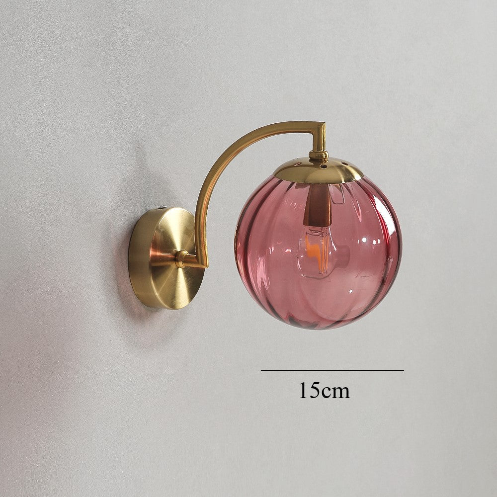 Farbige Wassermelonglaswandlampe