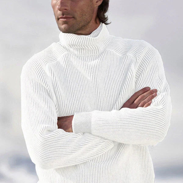 Herren Rollkragenpullover dick gestrickt