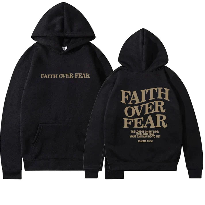 Unisex Hoodie mit Glaubensbotschaft Rückenprint