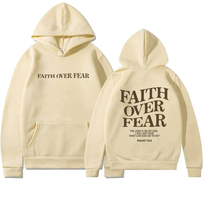 Unisex Hoodie mit Glaubensbotschaft Rückenprint
