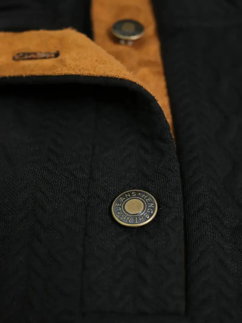 Outdoor-Strickpullover mit Patches für Herren