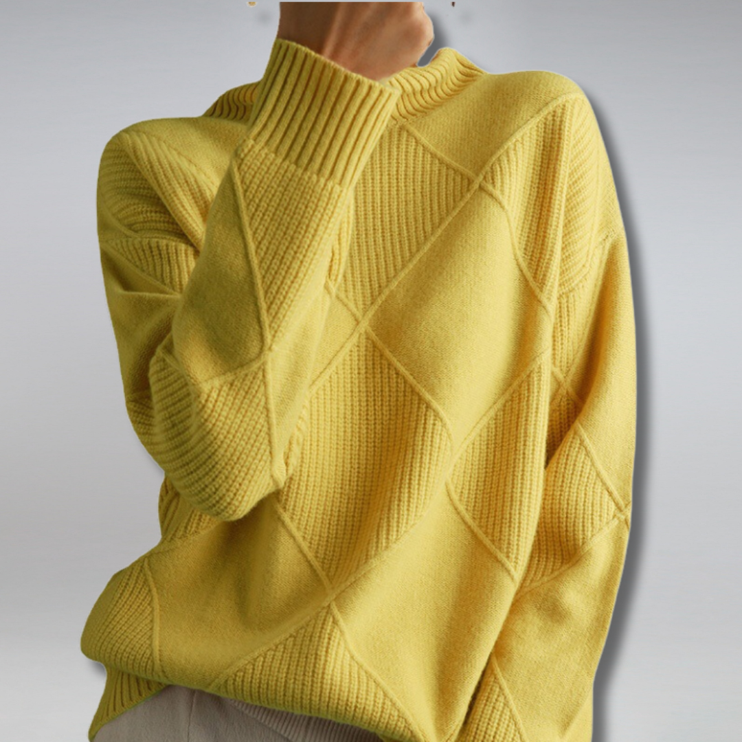 Rollkragenpullover Damen Oversize Strick