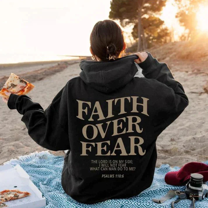 Unisex Hoodie mit Glaubensbotschaft Rückenprint