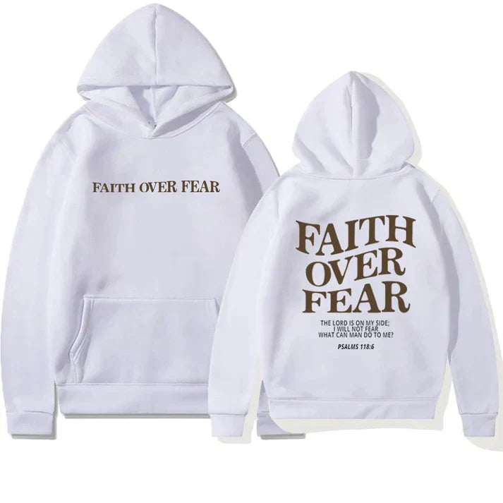 Unisex Hoodie mit Glaubensbotschaft Rückenprint