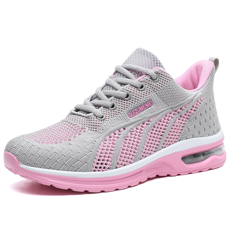 Bequeme Damen-Sneaker mit orthopädischer Sohle und Dämpfung