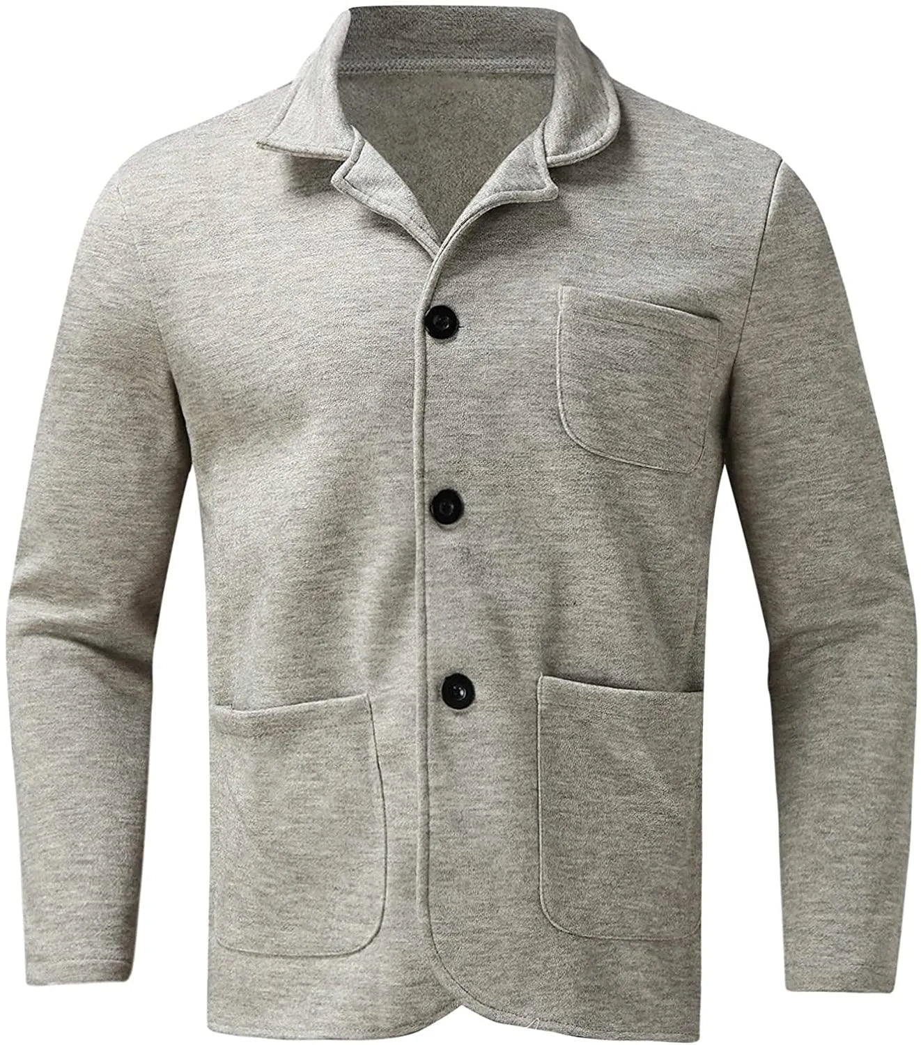 Herren Casual Blazer mit Knöpfen und aufgesetzten Taschen
