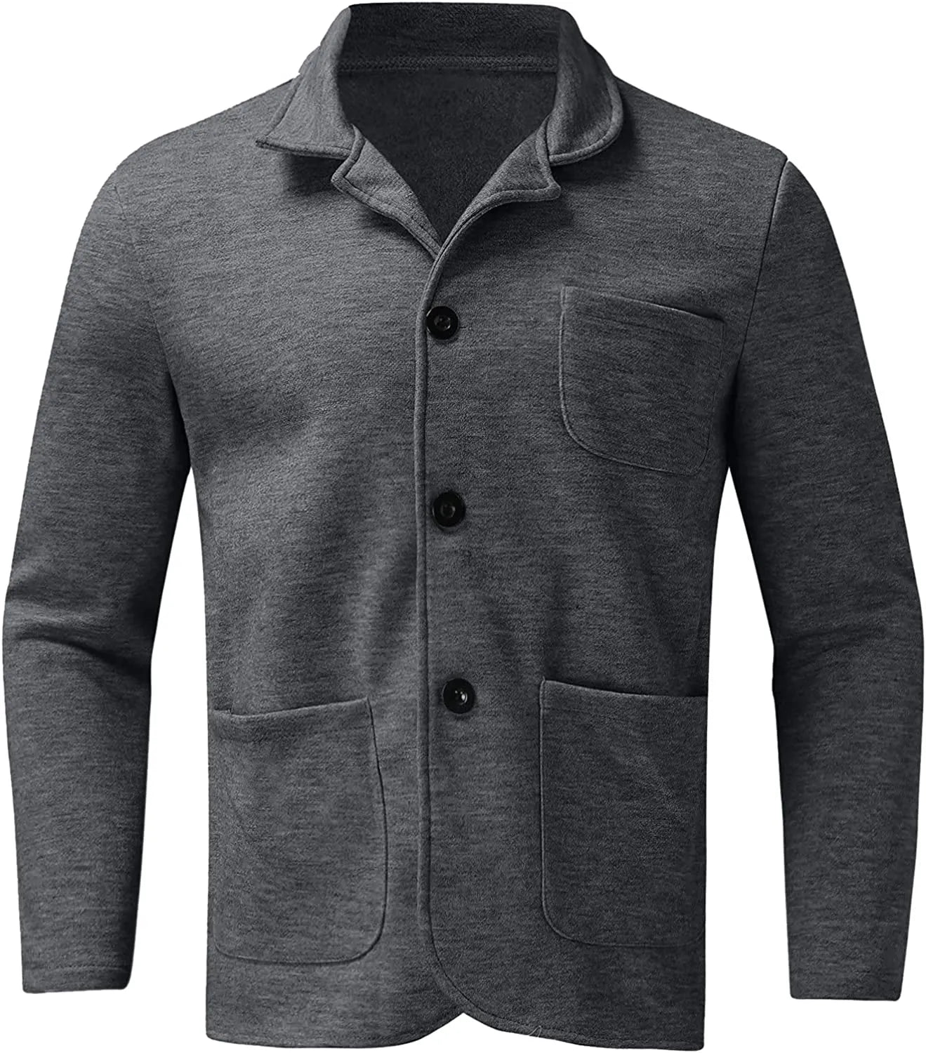 Herren Casual Blazer mit Knöpfen und aufgesetzten Taschen