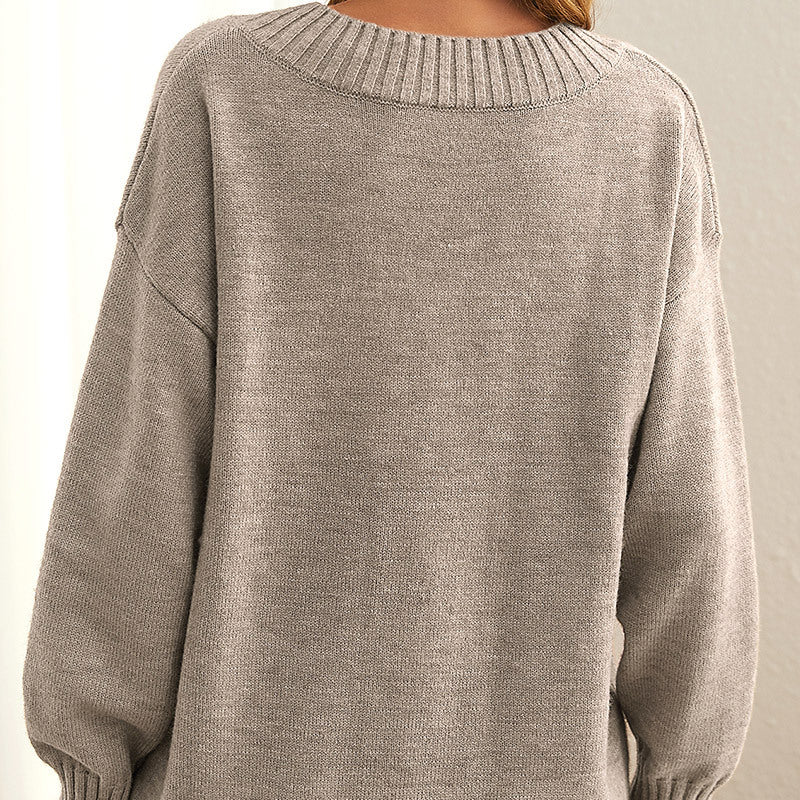 Kaschmirpullover Damen V-Ausschnitt