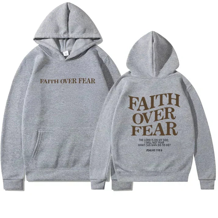 Unisex Hoodie mit Glaubensbotschaft Rückenprint