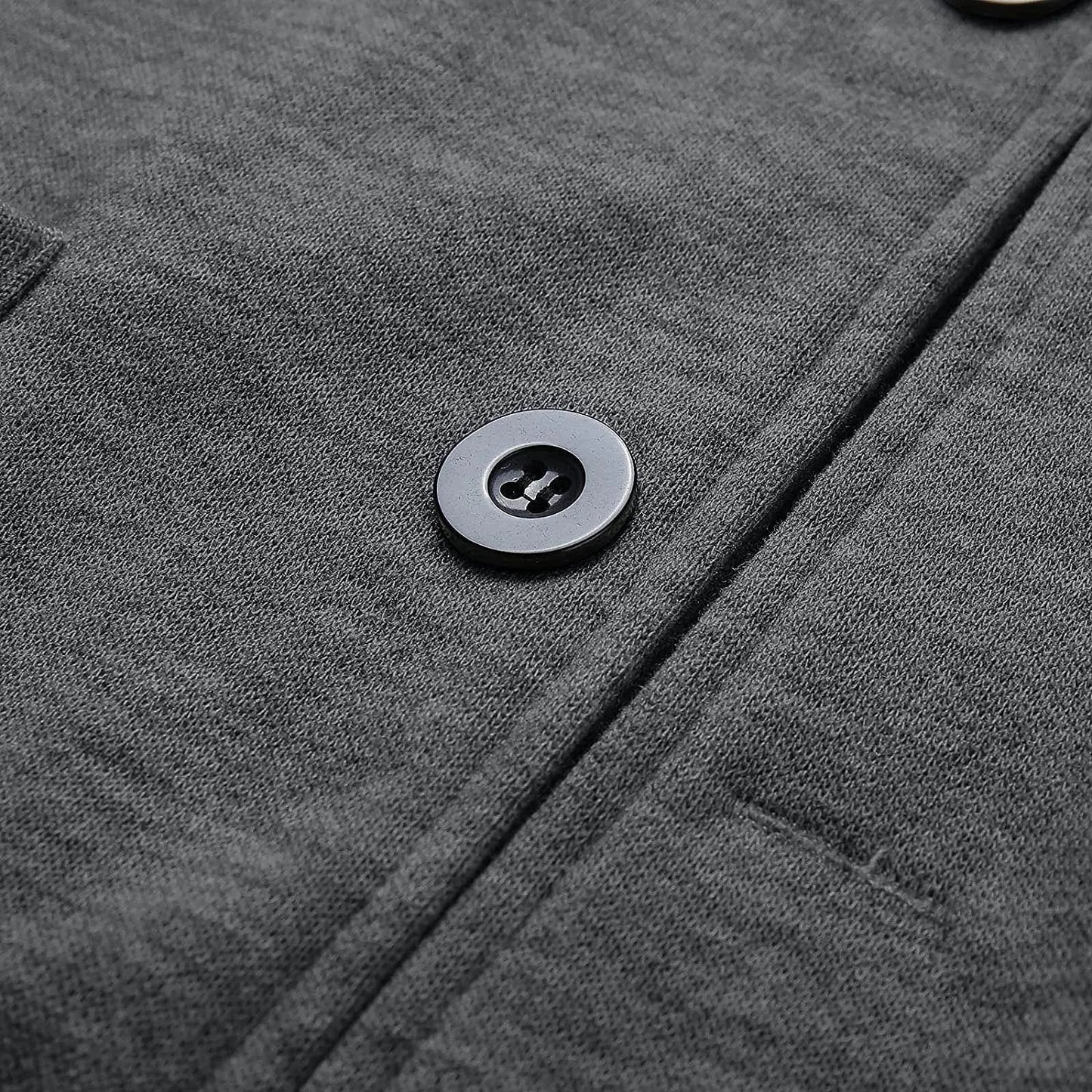 Herren Casual Blazer mit Knöpfen und aufgesetzten Taschen