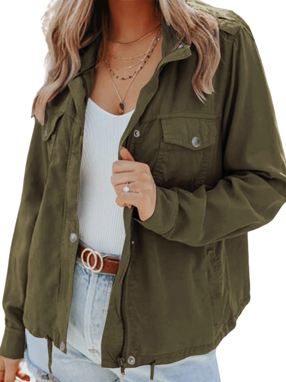 Moderne Damenjacke mit lässigem Schnitt und urbanem Look