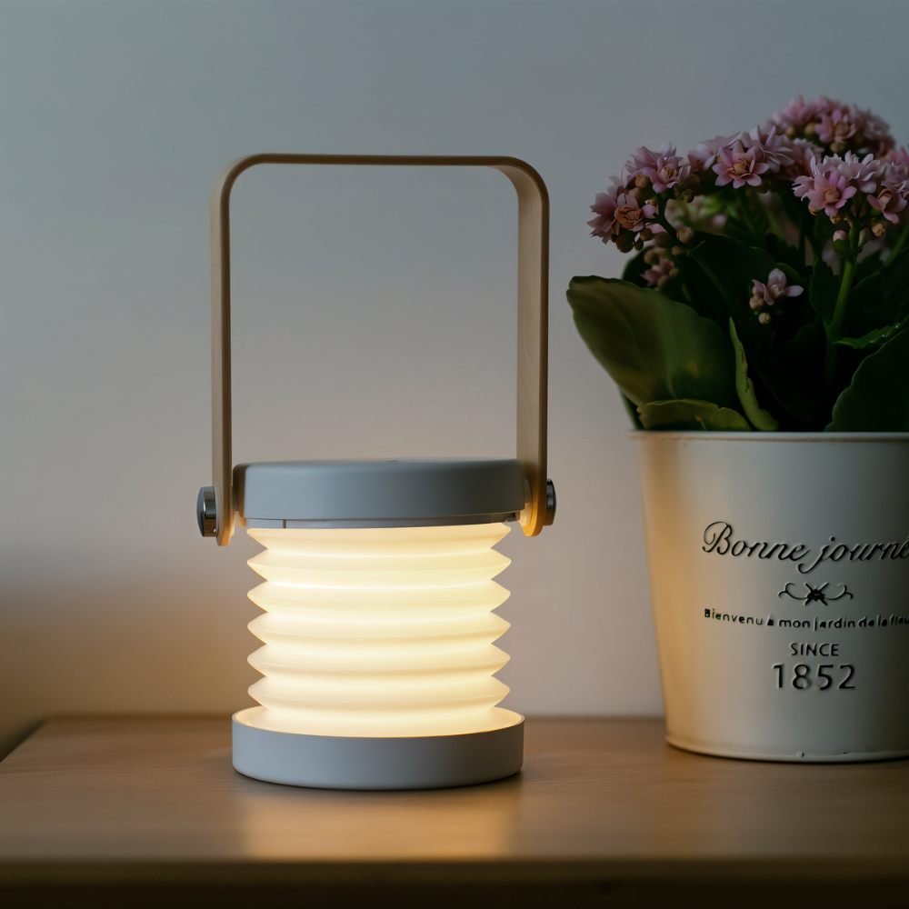 Tragbare Teleskop-Tischlampe für Camping & Zuhause