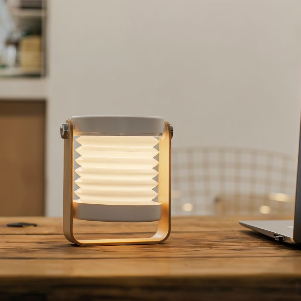 Tragbare Teleskop-Tischlampe für Camping & Zuhause