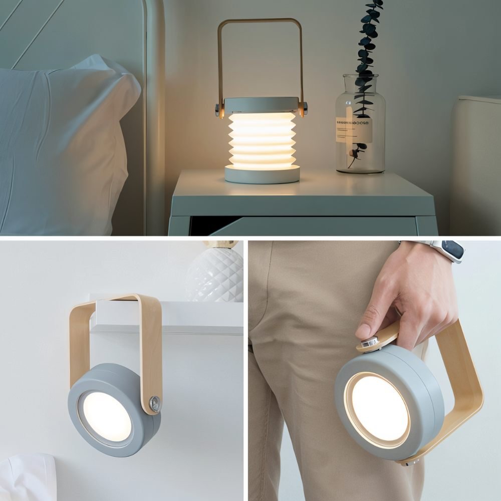 Tragbare Teleskop-Tischlampe für Camping & Zuhause