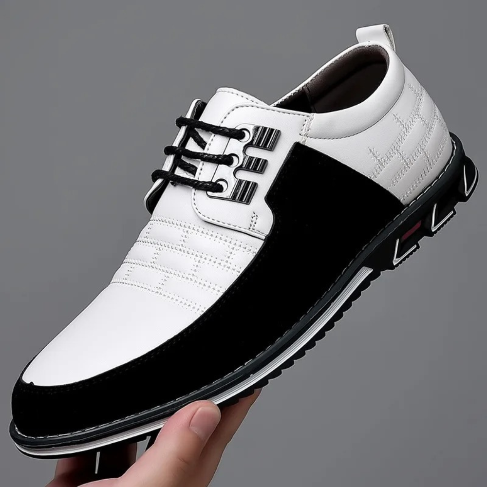 Herren Lederschuhe mit hochwertiger orthopädischer Unterstützung