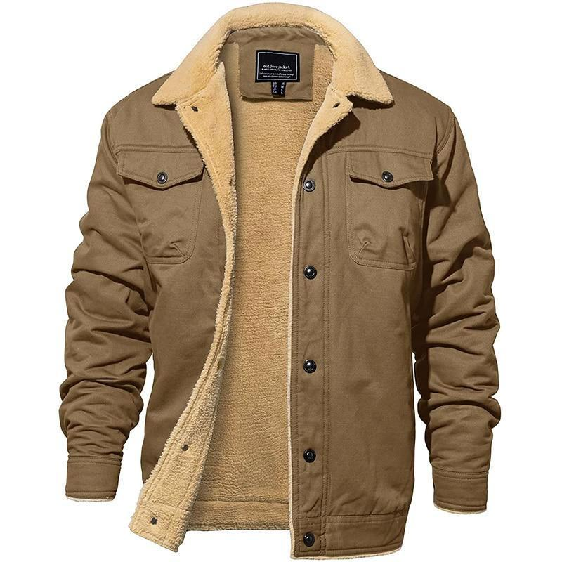 Herren Jacke mit Teddyfutter