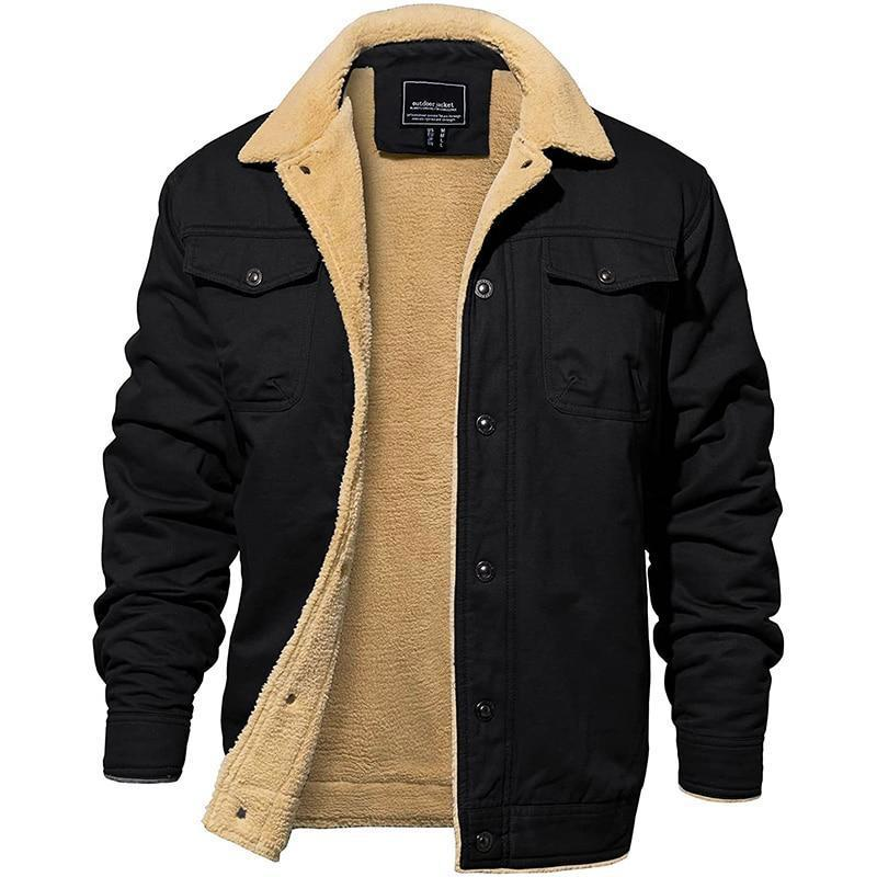 Herren Jacke mit Teddyfutter