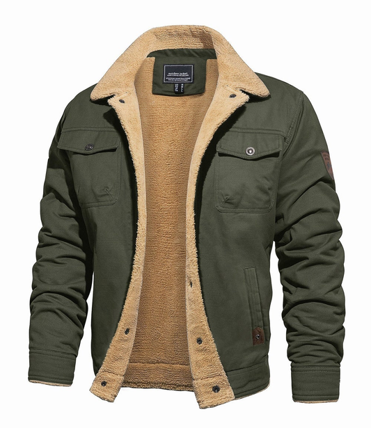 Herren Jacke mit Teddyfutter