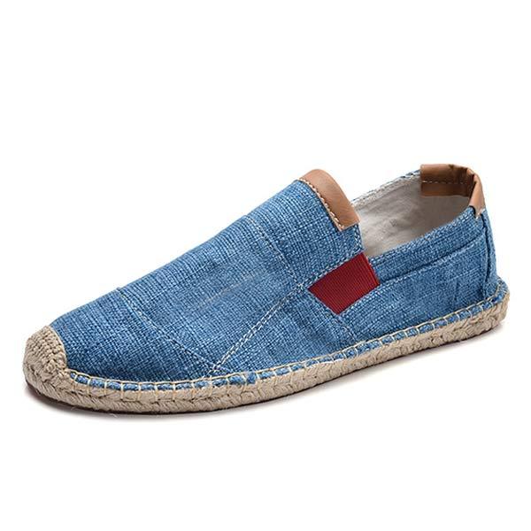 Herren Espadrilles aus Leinen und Canvas