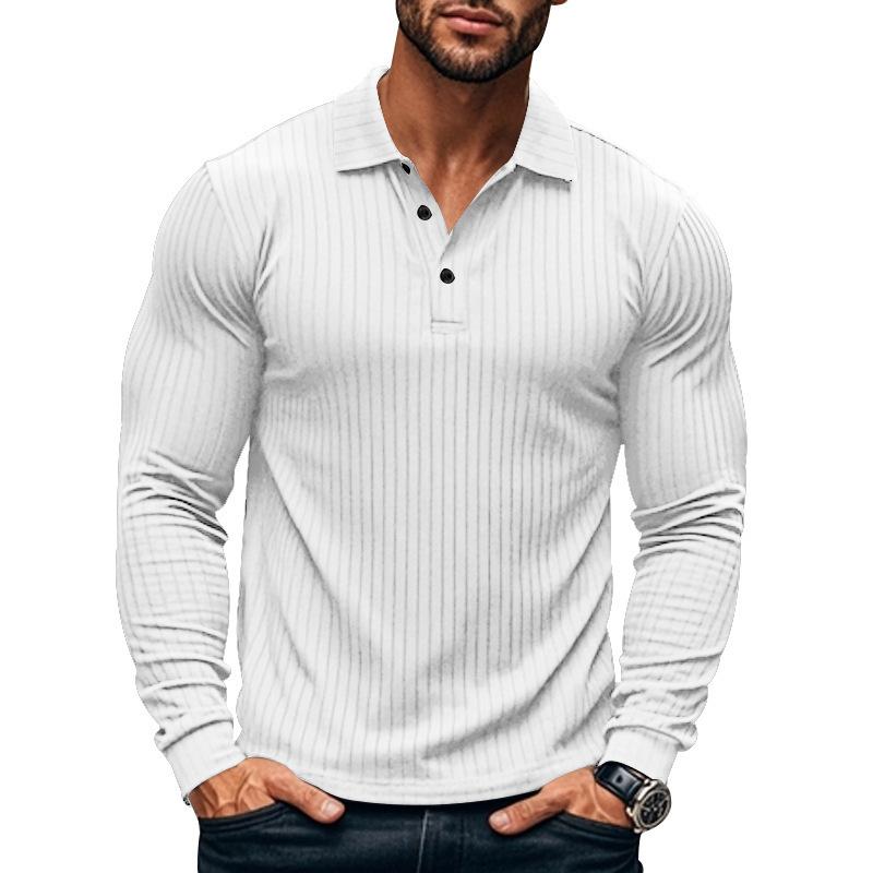 Herren Langarm Poloshirt mit Stretch-Komfort