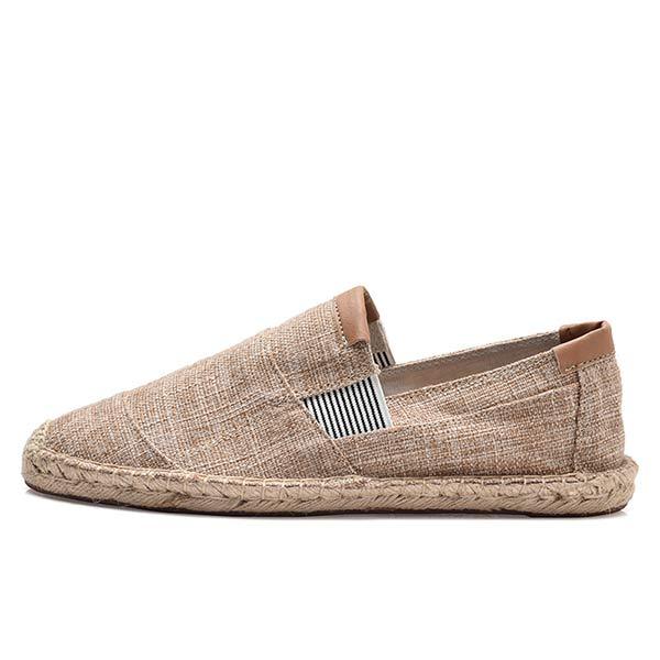 Herren Espadrilles aus Leinen und Canvas