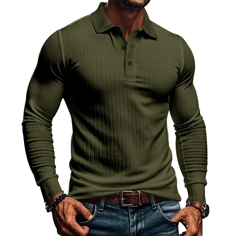 Herren Langarm Poloshirt mit Stretch-Komfort