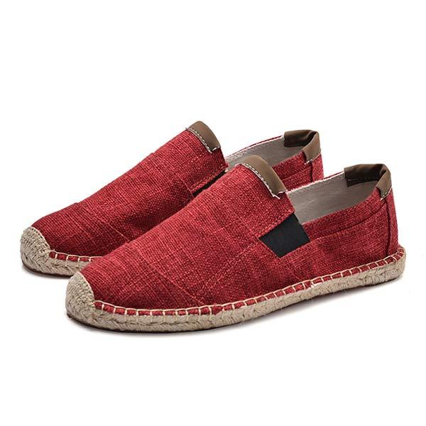 Herren Espadrilles aus Leinen und Canvas