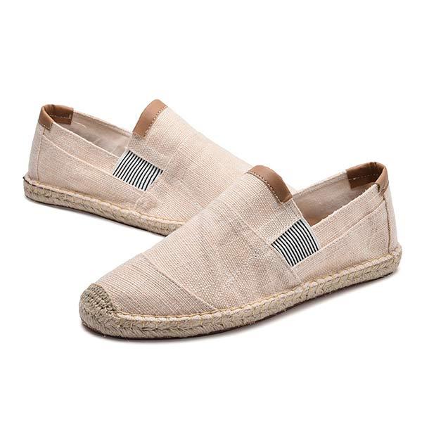 Herren Espadrilles aus Leinen und Canvas