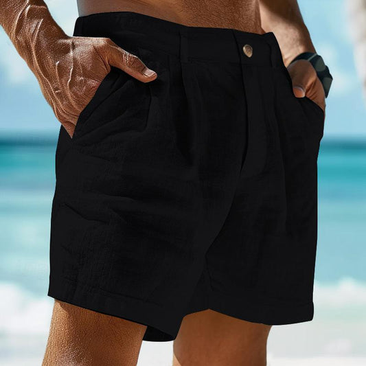 Herren Leinen Shorts Sommer