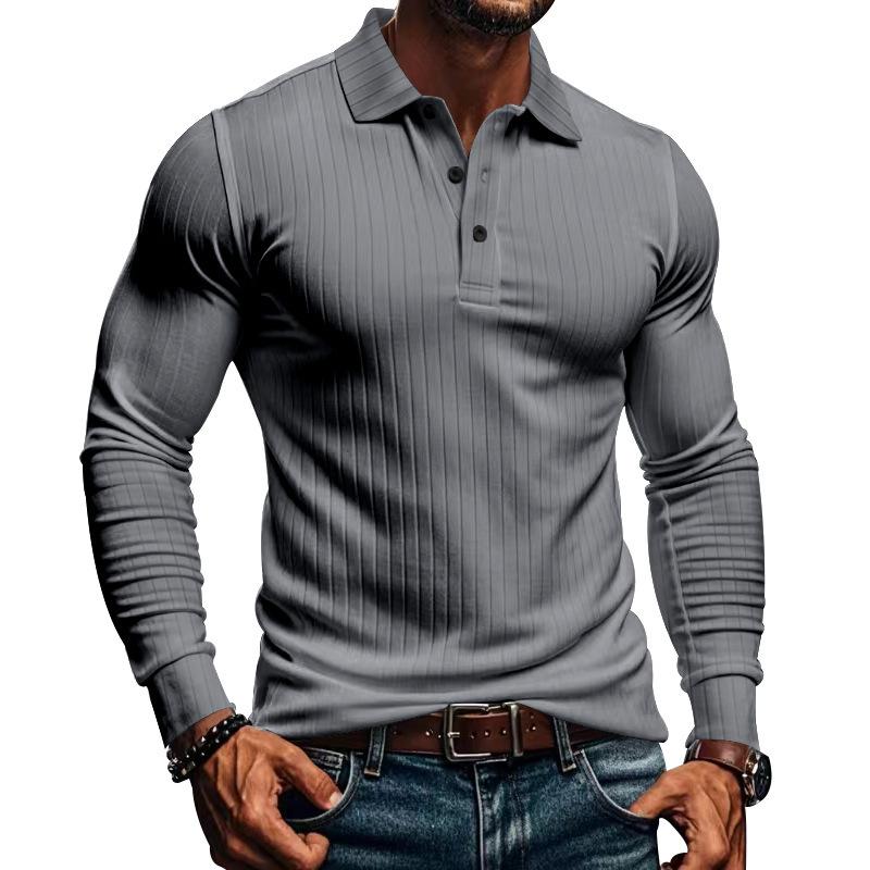 Herren Langarm Poloshirt mit Stretch-Komfort