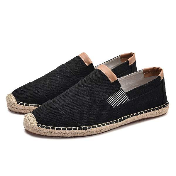 Herren Espadrilles aus Leinen und Canvas