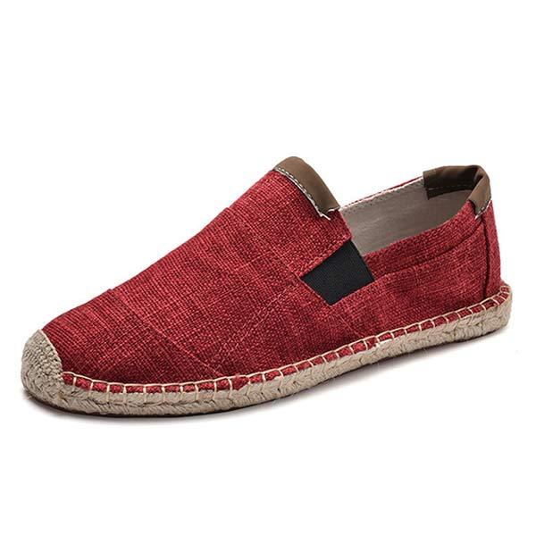 Herren Espadrilles aus Leinen und Canvas