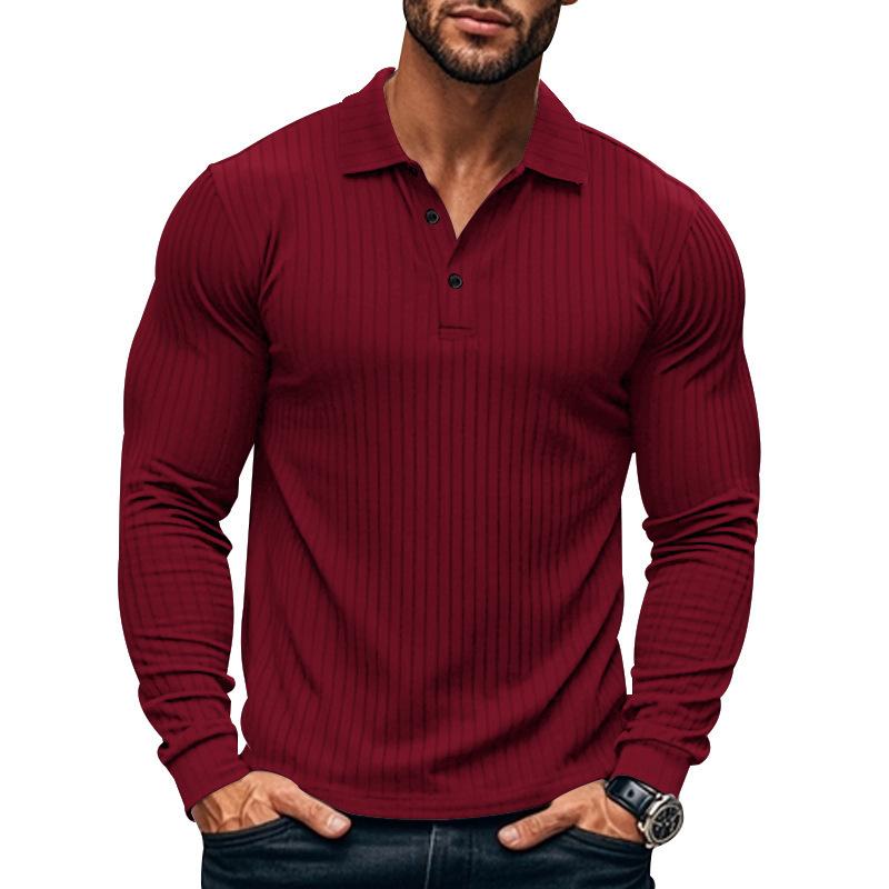 Herren Langarm Poloshirt mit Stretch-Komfort