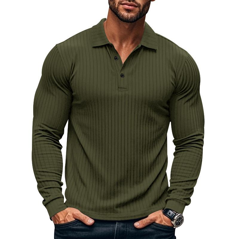 Herren Langarm Poloshirt mit Stretch-Komfort