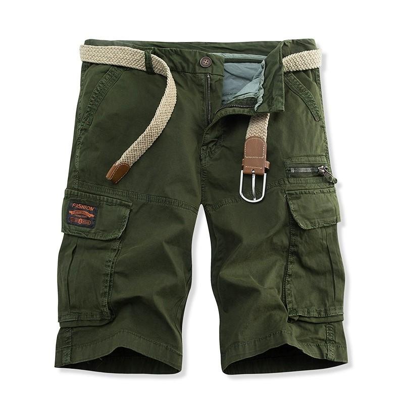 Herren Cargo Shorts mit Gürtel